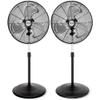 Hurricane Pro High-Velocity Oscillating Metal Stand Fan, 20in, 2 Pack view 1