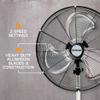 Hurricane Pro High-Velocity Oscillating Metal Stand Fan, 20in, 2 Pack view 3