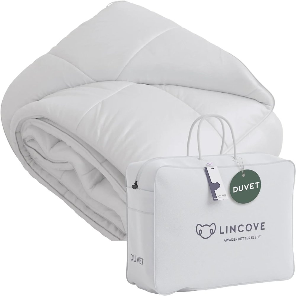 Down Alternative Comforter Corner Loops in Each Corner, 400 Thread Count 100% Cotton Sateen Shell, Soft and Plush Feel, Full Size: 78x90