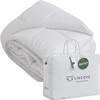 Down Alternative Comforter  Corner Loops in Each Corner, 400 Thread Count 100% Cotton Sateen Shell, Soft and Plush Feel, Full Size: 78x90 view 1