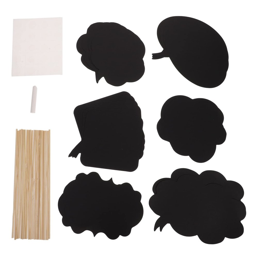 OKUMEYR Engagement 20pcs Chalkboard Chalk Props for Wedding Table Decorations Photo Booth Props