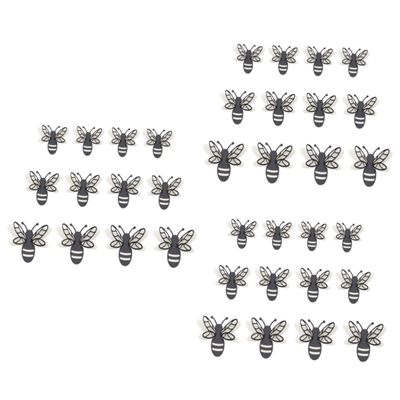 3 Sets 3 Sticker Bee Wall Stickers Double-Layer Bee Stickers Decorative 3 Decals Festival Home Decor Wall DIY Decals Delicate Window Sticker Pearl Paper