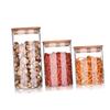 DECHOUS 2pcs Sealed Canister Food Storage Jar 175ml Airtight Glass Container with Bamboo Lid Tea Jar Coffee Container Sugar view 4