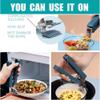 2 Pack Kitchen Hot Plate Gripper, Stainless Steel Bowl Clip, Kitchen Tongs Bowl Dish Pan Clips TongsAnti-Hot Bowl Dish Clip - Avoid Scalding Kitchenware Set (Lake blue) view 4