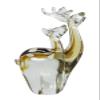 Dale Tiffany Art Glass Figurine 10.25" Tall Arroyo Deer Handcrafted Murano-Style Figurine for Home Dcor, Living Room, Bed Room, Home Office and Gift view 1