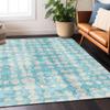 Addison Rugs Chantille ACN869 Teal 10' x 14' Indoor/Outdoor, Machine Washable, Easy Clean, Non Shedding, Bedroom, Living Room, Dining Room, Kitchen, Patio Rug view 1