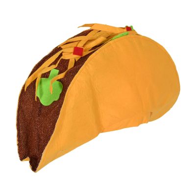 Beistle Taco Hat  Felt Taco Costume Headwear with Toppings, Funny Food Novelty Accessory for Mexican-Themed Food Events, Cinco de Mayo Fiesta Celebrations & Photo Booth Props, One Size Fits Most