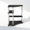 Furinno Turn-N-Tube Storage Shelves, 4-Tier Corner Shelf, Display Rack, Corner Bookshelf, for Organization and Storage, Living Room, Home Office, Americano view 4