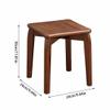 EDWAL Foot Stools Solid Wood Small Stool Household Low Stool Door Shoe Changing Stool Raw Wood Stool Footstool Simple Small Square Stool Living Room Wooden Stool Sofa Footrest view 3