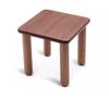 EDWAL Foot Stools All Solid Wood Stool Black Walnut Step Stool Household Simple Small Bench Non-Slip Stool for Kitchen, Bathroom and Bedroom Sofa Footrest view 1