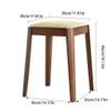 EDWAL Foot Stools Modern Solid Wood Makeup Stool, Light Luxury Shoe Changing Stool, Bedroom Home Dressing Table Stool, Simple Low Stool Chair Sofa Footrest (Color : 02) view 2
