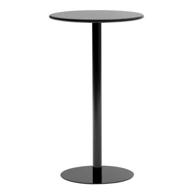 Antourlamm Outdoor Bistro Pub Table, Bar Height Cocktail Table Metal Base Round Top Coffee Table for Living Room, Dining Room, Bedroom Small Side End Tables - Easy Assembly (Size : 48x62cm)