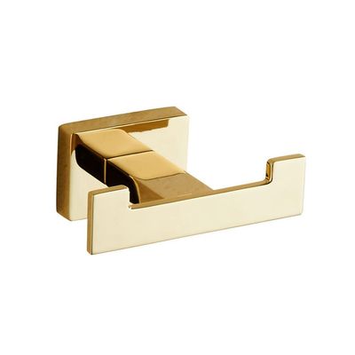 ASWAD Bathroom Floating Shelf Double-Headed Coat Hook Bathroom Clothes Hook Wall Coat Hook Hotel Bedroom Hook Wall-Mounted Row Hook Storage Rack Bathroom Wall Organizer (Color : A)