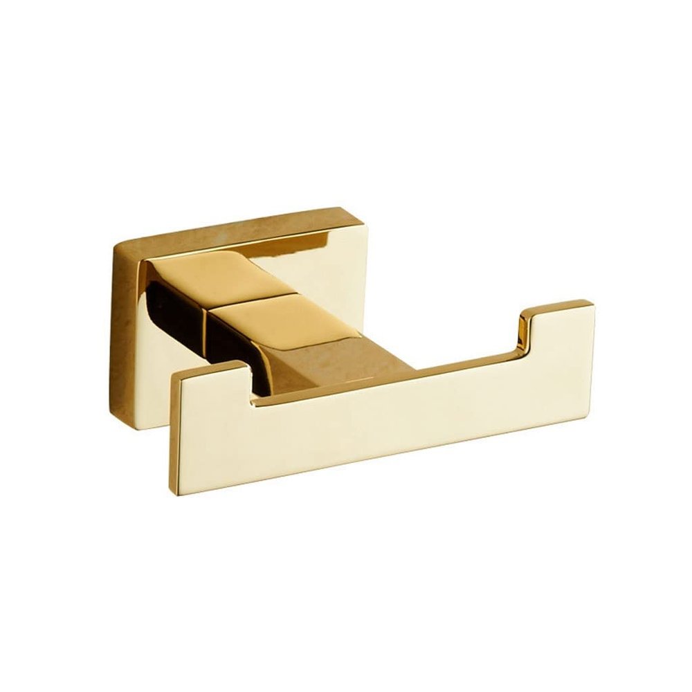 ASWAD Bathroom Floating Shelf Double-Headed Coat Hook Bathroom Clothes Hook Wall Coat Hook Hotel Bedroom Hook Wall-Mounted Row Hook Storage Rack Bathroom Wall Organizer (Color : A)