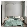 ADovz Champagne Gold Top Mulberry Silk Duvet Cover Set Soft & Cozy Silk Comforter US King/Queen Size Bedding Sheet & Pillowcase,Bed Sheets view 1