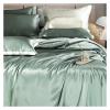 ADovz Champagne Gold Top Mulberry Silk Duvet Cover Set Soft & Cozy Silk Comforter US King/Queen Size Bedding Sheet & Pillowcase,Bed Sheets view 3