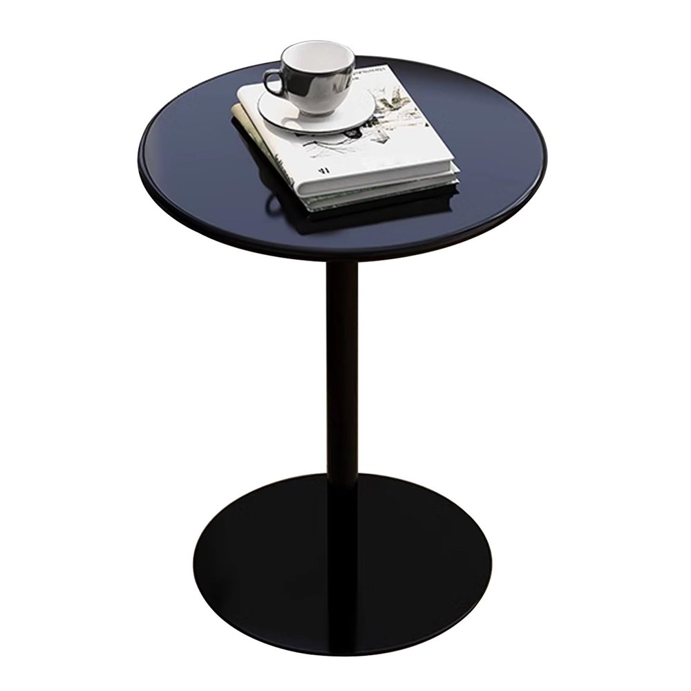 Antourlamm Small Side End Table, Modern Height Counter Bar Table, Kitchen Breakfast Bar Modern Pedestal Metal Round Bar Table for Cocktail Home Pub Coffee Tea Dining Bistro (Size : 40x62cm)