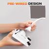 ELECPOW Hide Cords Wall Mounted - Power Bridge Wall Kit & Single AC Recessed Outlet Box for Wall Mount TV, UL Certification Safe Cable Management for Organized TV and Home Theater Setups (White) view 3