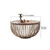 Coffee Table Night Stand Simple Household Small Round Table Low Table Coffee Table Living Room Corner Bedroom Creative Side Table Coffee Tables for Living Room view 3