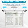 Curtain Rods for Windows 48 to 84,5/8 Inch Black Heavy Duty Metal Curtain Rods Set - Rustic Decorative Drapery Rods with Brackets for Farmhouse, Bedroom view 4