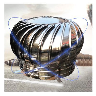 FENGZEQUAN Turbine Ventilator,Rotating Chimney Cowl Cap,Anti Downdraught Rotating Chimney Cap Safe Weatherproof Effective,Exhaust Cap Flue Waterproof Vent(100-500mm/19.7Inch) (Size : 160mm/6.3in)