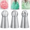 TopHomer Cream Decorating Mouth and Pastry Bag for Decorating Cakes Reusable Piping Bag and Tips Set Easy to Use Flower Tips Baking Tool (Blue) view 4
