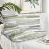 Abstract Grey Sage Green Standard Pillow Cases Set of 2, Soft Breathable Pillow Covers with Envelope Closure Decorative Pillow Shams for Bed Sofa Couch Geometric Lines Painting Brush Strokes 20"x26" view 2