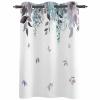 Blackout Curtain 84 inch Length for Living Room Bedroom, Retro Teal Eucalyptus Leaves Spring Plant Leaf Room Darkening Drapes Grommet Thermal Insulated Window Curtain for Home Sliding Door Decor view 1