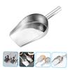 MAGICLULU 1pc Multi-purpose Stainless Steel Ice Scoop Ergonomic Handle for Baking Flour Rice Pet Food and More Essential Kitchen Tool for Home and Parties view 2