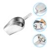 MAGICLULU 1pc Multi-purpose Stainless Steel Ice Scoop Ergonomic Handle for Baking Flour Rice Pet Food and More Essential Kitchen Tool for Home and Parties view 3