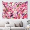 Conank Floral Wall Tapestry Flower Pattern Wall Hanging Tapestry Decor for Tea Party Wedding Bridal Shower Birthday Valentine's Day Mother's Day Decorations Background Supplies 60x40 Inch view 1