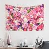 Conank Floral Wall Tapestry Flower Pattern Wall Hanging Tapestry Decor for Tea Party Wedding Bridal Shower Birthday Valentine's Day Mother's Day Decorations Background Supplies 60x40 Inch view 2