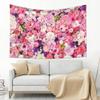 Conank Floral Wall Tapestry Flower Pattern Wall Hanging Tapestry Decor for Tea Party Wedding Bridal Shower Birthday Valentine's Day Mother's Day Decorations Background Supplies 60x40 Inch view 3