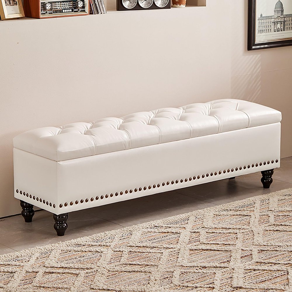 Bedroom bench with storage, bench for entryway, wooden storage bench, bedroom storage bench, end of bed storage bench, leather bench, bed ottoman bench, modern bench, narrow bench, padded bench ( Colo