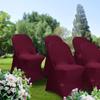 Babenest Spandex Folding Chair Covers Upgraded Universal Stretch Washable Fitted Chair Slipcovers Protector for Wedding, Holidays, Banquet, Party, Celebration (50, Burgundy) view 2
