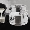 Stainless Steel Milk Can with Faucet, Milk Jug Milk Bucket Wine Bucket Bottle Liquid Container Storage with Handle, Silicone Seal Barrels Transport Can Oil Barrel Tea Canister (12L/3.17Gal) view 3