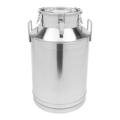 15.85 Gal Stainless Steel Milk Can, Large Milk Bucket with Handle