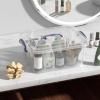 Xeabia 8 Quart Plastic Latching Boxes with Handles, Clear Storage Tote with Lids, 2 Packs view 2