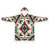 Aztec Wearable Blanket Hoodie Oversized Hooded Blanket Sweatshirt with Pocket Sleeves, Thick Hoodie Blanket Cozy Warm Fuzzy Blanket Gifts for Adult Women Men view 4