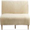 Armless Sofa Cover, Stretch Armless Sofa Slipcover Futon Couch Cover Checked Pattern Jacquard Anti-Wrinkle Armless Futon Cover Without Arms Futon Slipcovers Furniture Protector (Natural b) view 1