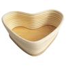 Ciieeo Unbleached Heart Shape Bread Proofing Basket Natural Vine Baking Tool Cover for Rising Dough Medium for Sourdough Artisan Bread Making view 1