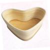Ciieeo Unbleached Heart Shape Bread Proofing Basket Natural Vine Baking Tool Cover for Rising Dough Medium for Sourdough Artisan Bread Making view 2