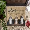 Welcome to Our Home Bath Mat,Cute Cat Bathroom Rugs Indoor Porch Doormat Non Slip Floor Rug Washable Small Carpets 18x30 Inches for Entrance Kitchen Bedroom Living Room Decoration view 4