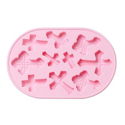 DGFJY For Cross Silicone Cake Mold Silicone Candy Fondant Cake Tool Dessert Lace Decoration Supplies Chocolate Mold