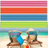 Boao 4 Pack Towel Bands for Beach Chair, Pool & Cruise Essentials, Elastic and Windproof, Towel Chair Clips Lounge Strap Holder, Cruise Ship Accessories (Stripe Style) view 1