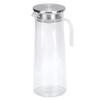 1.2L Water Pitcher Jug, Juice Jug Transparent Acrylic Beverage Serveware Carafe with Top Lid Cold Water Bottle for Iced Tea, Juice, Beverage, Milk, Cold Brew, Home Bar Use (stainless steel cover) view 1