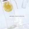 1.2L Water Pitcher Jug, Juice Jug Transparent Acrylic Beverage Serveware Carafe with Top Lid Cold Water Bottle for Iced Tea, Juice, Beverage, Milk, Cold Brew, Home Bar Use (stainless steel cover) view 2