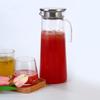 1.2L Water Pitcher Jug, Juice Jug Transparent Acrylic Beverage Serveware Carafe with Top Lid Cold Water Bottle for Iced Tea, Juice, Beverage, Milk, Cold Brew, Home Bar Use (stainless steel cover) view 4