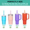 Allwith 6 PCS Replacement Straws for Stanley|Simple Modern|Owala 40 oz 30 oz 20 oz 14 ozTumbler, Reusable Color Drinking Straws with Cleaning Brush for Stanley Cup AccessorieBPA Free, Dishwasher Safe view 3