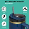 Allwith 6 PCS Replacement Straws for Stanley|Simple Modern|Owala 40 oz 30 oz 20 oz 14 ozTumbler, Reusable Color Drinking Straws with Cleaning Brush for Stanley Cup AccessorieBPA Free, Dishwasher Safe view 4